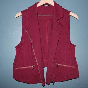Torrid Moto Cropped Vest 0 (L/12)